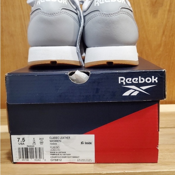Grey Reebok Classic Running shoes size 7.5 - Picture 6 of 6